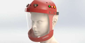 Astros, casco de bioseguridad infantil de la Univ. Nacional que gana concurso de diseño